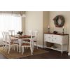 Proberta Two Tone Solid Wood Piece Rustic Dining Room Set