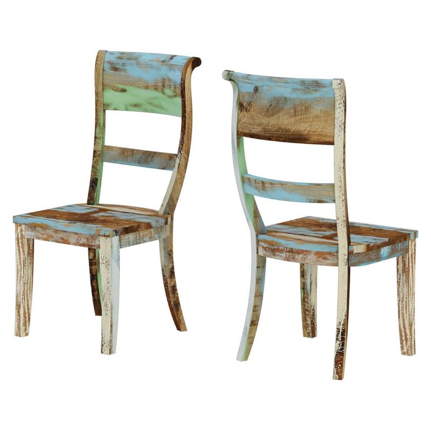 Wilmington Rustic Reclaimed Wood Dining Chair