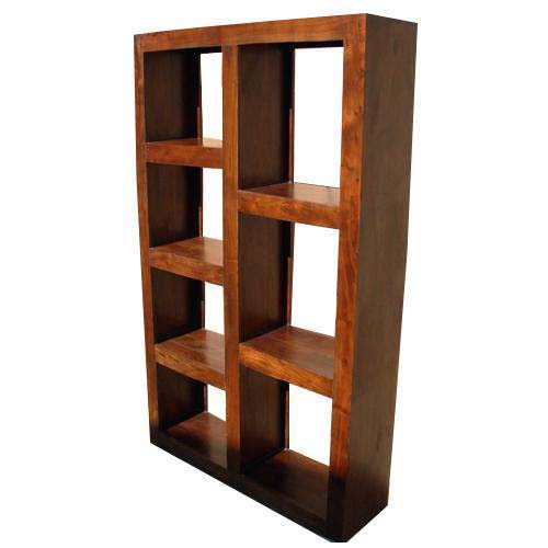 Solid Wood Modern Display Rack Cube Bookcase Shelf Room