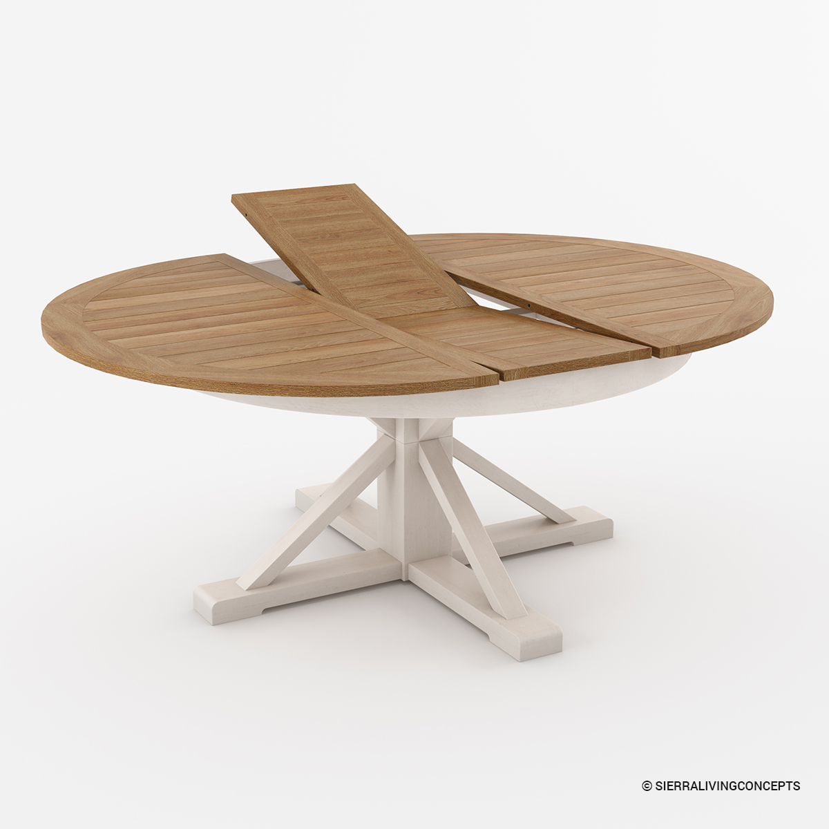 Round Extendable dining table