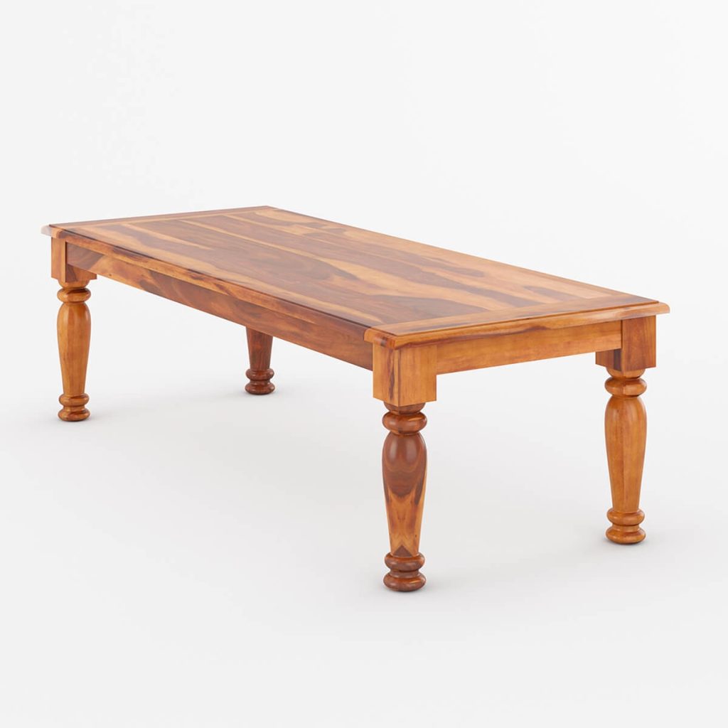 Clermont Rustic Solid Wood Large Rectangle Dining Table