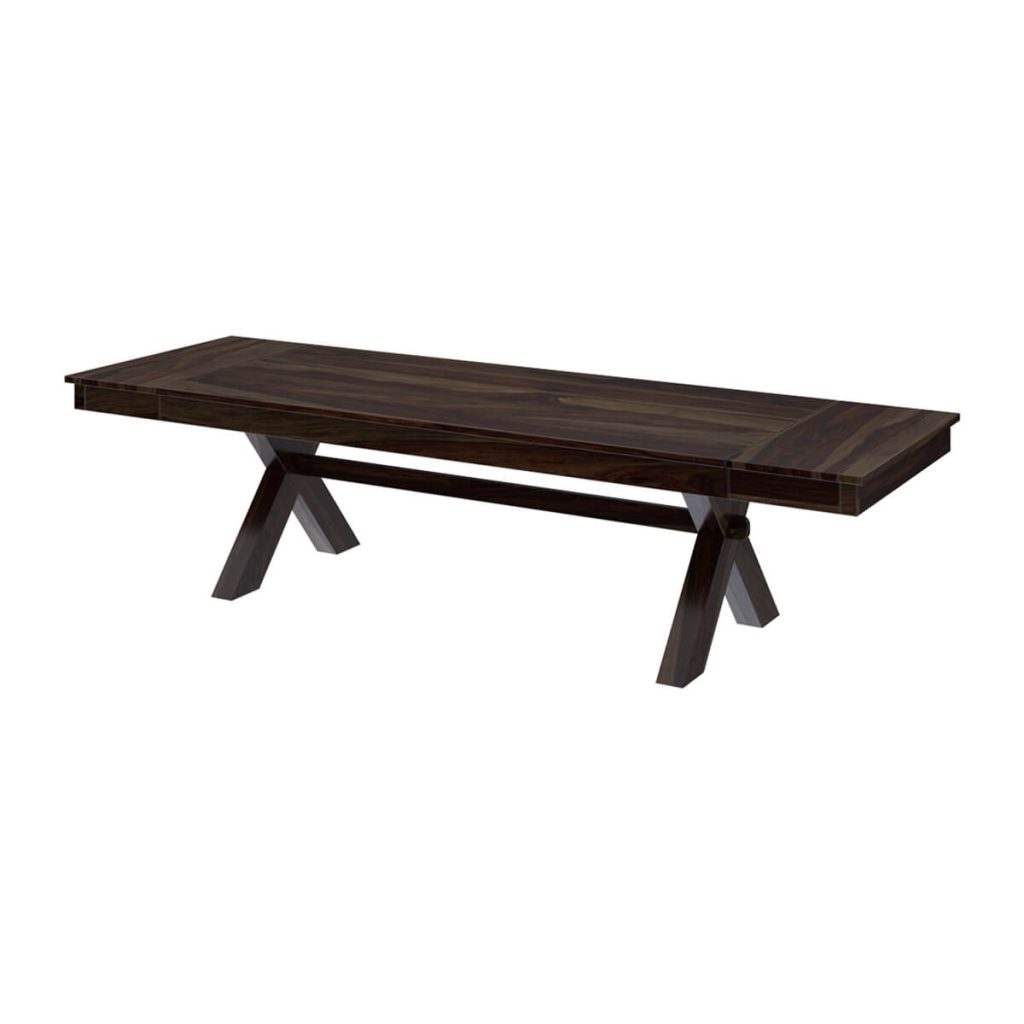 Westside Picnic Style Solid Wood Extendable Dining Table