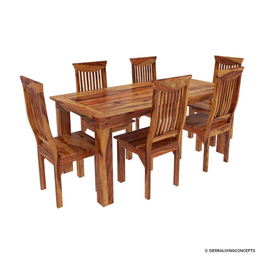 Idaho Modern Rustic Solid Wooden Dining Room Sets