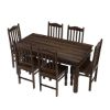 Oklahoma Farmhouse Solid Wood Dining Table Set For 6.