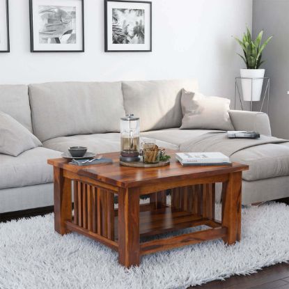 Picture of Jeddito Mission Rustic Solid Wood Square Coffee Table