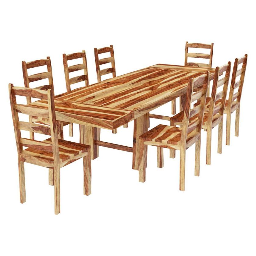 Picture of Bluffton Classic Solid Rosewood Extension Dining Table Set