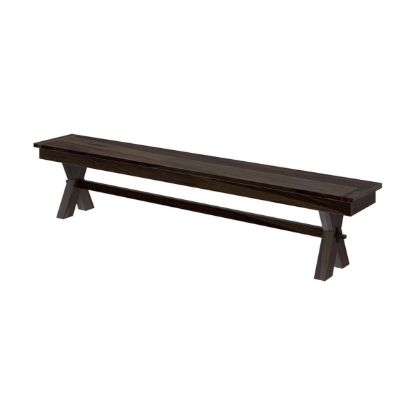 Picture of Westside Contemporary Picnic Style Solid Hardwood Double X Bench