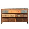 Appalachian Rustic Distressed Reclaimed Wood 7 Drawer Dresser