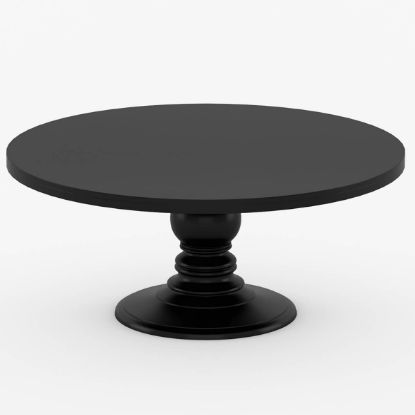 Picture of Nottingham Solid Wood Black Round Dining Table