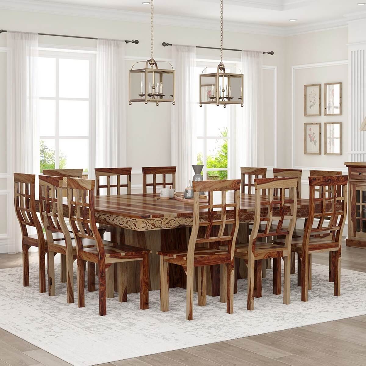 solid dining room tables