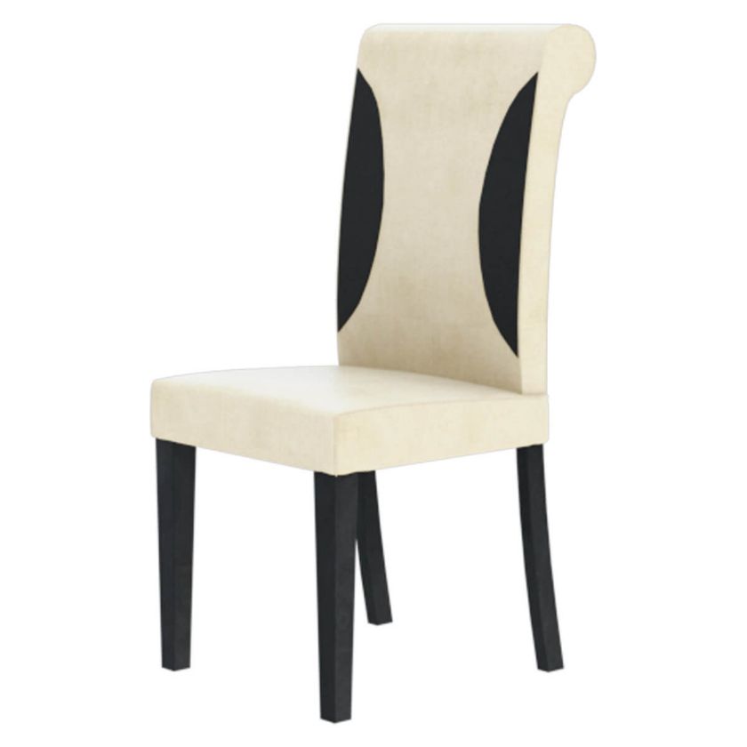 Picture of Urban Solid Wood  Canvas and Leather Parsons Dining Chair