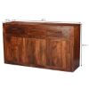 Picture of Modern Simplicity Acacia Wood 3 Drawer Large Sideboard Cabinet