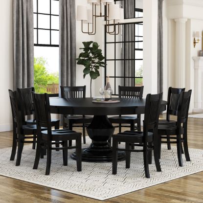 Rustic Solid Wood Large Dining Room Tables | Round, Square, Rectangle.