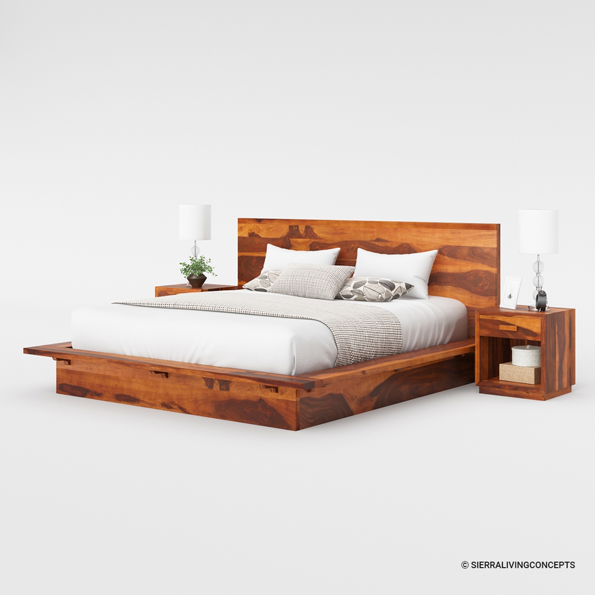 Delaware Solid Wood Platform Bed Frame