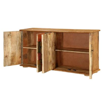 Rustic Solid Wood Extra Long Buffets & Sideboards Cabinet