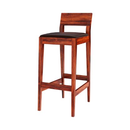 Dallas Ranch Solid Wood Tall Rustic Bar Chair Set of 2