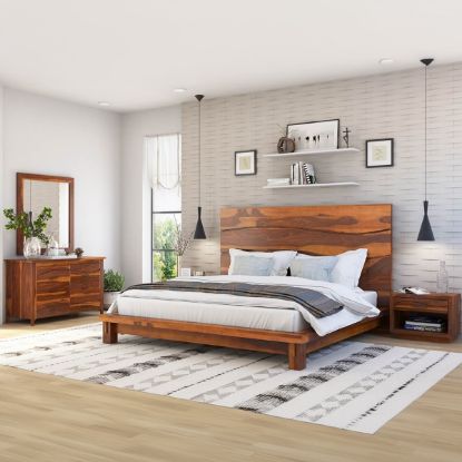 Delaware Solid Wood Bedroom Set  Shop in King, Queen & Full Size.