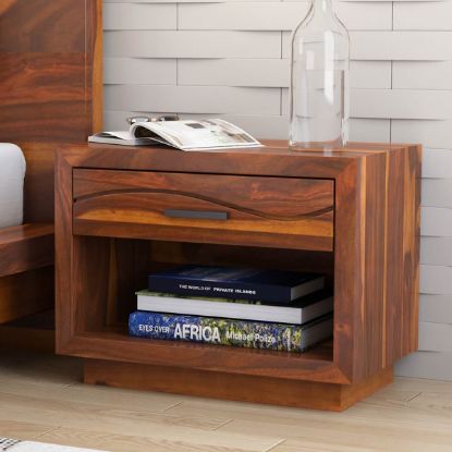 Picture of Santa Barbara Solid Wood 1 Drawer Nightstand