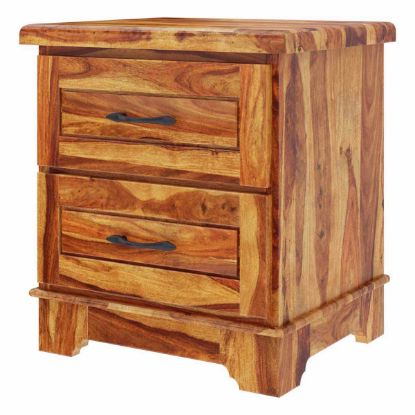 Modern Solid Wood Nightstand | Carved Wood Nightstand.