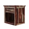 Picture of Jamaica Handcrafted Rustic Solid Wood 1 Drawer Nightstand