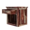 Picture of Jamaica Handcrafted Rustic Solid Wood 1 Drawer Nightstand