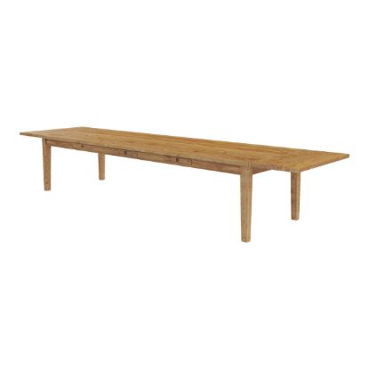 Picture of Brussels Teak Wood Large Extendable Dining Table For 16 Seater