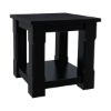 Brimson Contemporary Style Solid Wood 2 Tier Square End Table