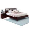 Picture of Andalusia Contemporary Solid Mahogany Wood Platform Bed Frame