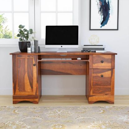 Solid Wood Home Office Furniture - Desks, File Cabinets, Bookcases, Chairs.