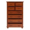 Picture of Delanson Solid Mahogany Wood Tall Bedroom Dresser With 8 Drawers