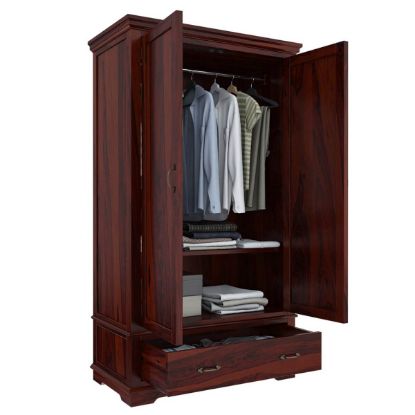 Large Solid Wood Clothing Armoire Wardrobe