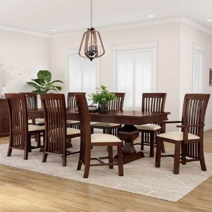 Rustic Solid Wood Large Dining Room Tables | Round, Square, Rectangle.