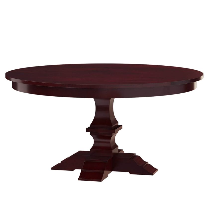 Picture of Aripeka Solid  Wood Pedestal Round Dining Table