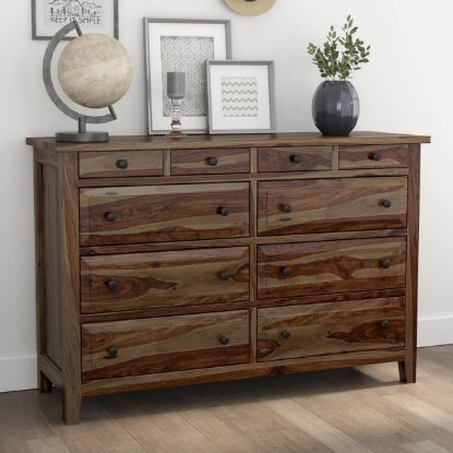 0399943 Irvin Contemporary Rustic Solid Wood Bedroom Dresser With 10 Drawers 415 