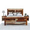 Picture of Eunola Traditional Reclaimed Wood Platform Bed