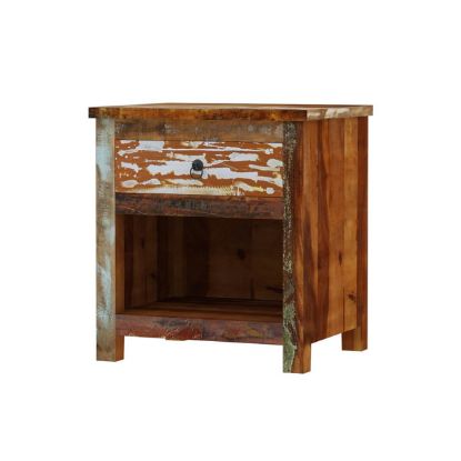 Modern Solid Wood Nightstand | Carved Wood Nightstand.