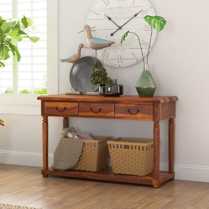 Picture of Isleton Traditional Console Table With Storage