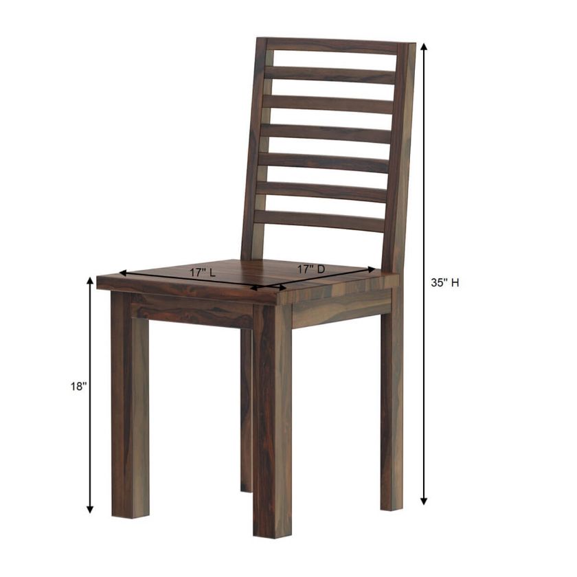 Sela Classic Rustic Solid Wood Dining Chair.