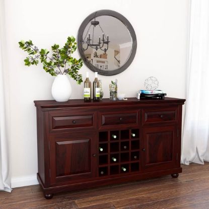 Picture of Colonial American Solid Wood Buffet Wine Storage