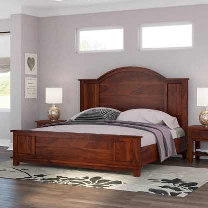 Picture of Sierra Nevada Rustic Solid Wood Platform Bed