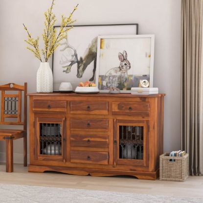 Picture of Philadelphia Classic Transitional Rustic Solid Wood Long Buffet