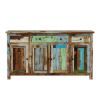 Picture of Wilmington Rustic Reclaimed Wood 3 Drawer Large Sideboard Buffet