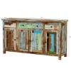 Picture of Wilmington Rustic Reclaimed Wood 3 Drawer Large Sideboard Buffet