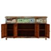 Picture of Wilmington Rustic Reclaimed Wood 3 Drawer Large Sideboard Buffet