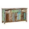 Picture of Wilmington Rustic Reclaimed Wood 3 Drawer Large Sideboard Buffet