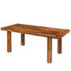 San Mateo Rustic Solid Wood Extendable Dining Table