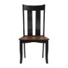 Picture of Rexburg Black Two Tone Solid Wood Farmhouse Dining Chair