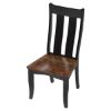 Picture of Rexburg Black Two Tone Solid Wood Farmhouse Dining Chair