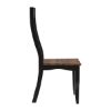 Picture of Rexburg Black Two Tone Solid Wood Farmhouse Dining Chair