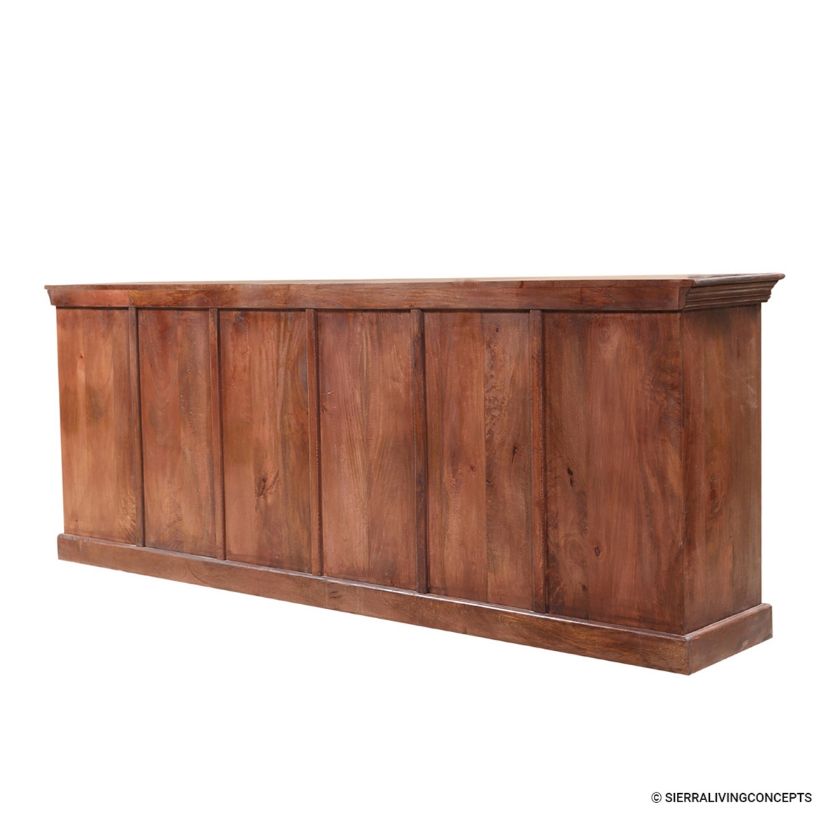 Antique Rustic Solid Wood 4 Door Buffet Sideboard   0404544 Antique Rustic Solid Wood 4 Door Buffet Sideboard 840 